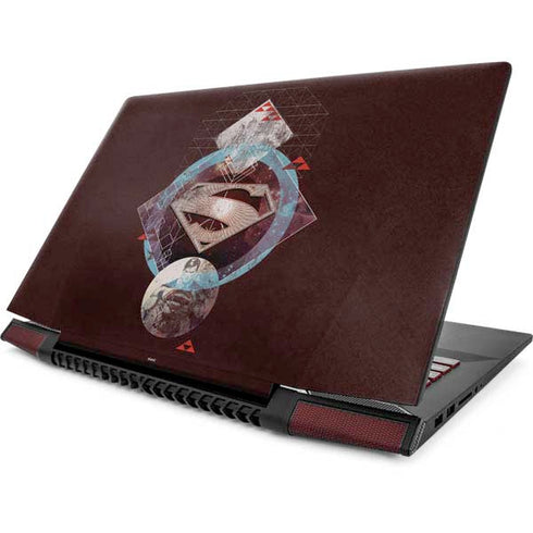 DC Comics Superman Purple Abstract Collage Lenovo IdeaPad Skin