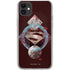 DC Comics Superman Purple Abstract Collage iPhone 11 Clear Case