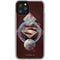 DC Comics Superman Purple Abstract Collage iPhone 11 Pro Clear Case