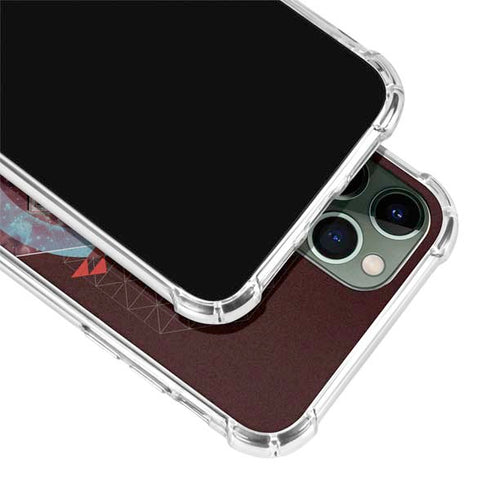 DC Comics Superman Purple Abstract Collage iPhone 11 Pro Max Clear Case