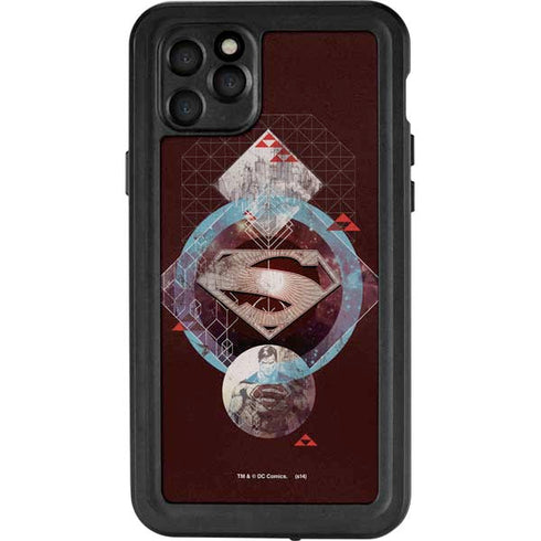 DC Comics Superman Purple Abstract Collage iPhone 11 Pro Max Waterproof Case