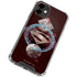 DC Comics Superman Purple Abstract Collage iPhone 12 Clear Case