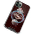DC Comics Superman Purple Abstract Collage iPhone 12 Pro Clear Case