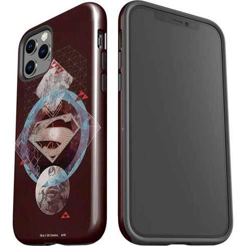 DC Comics Superman Purple Abstract Collage iPhone 12 Pro Impact Case