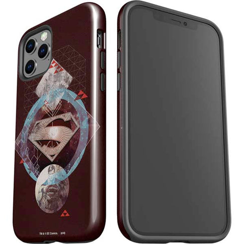 DC Comics Superman Purple Abstract Collage iPhone 12 Pro Max Impact Case