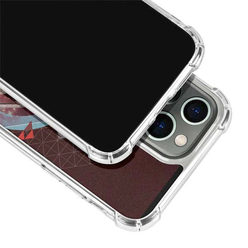 DC Comics Superman Purple Abstract Collage iPhone 13 Pro Clear Case