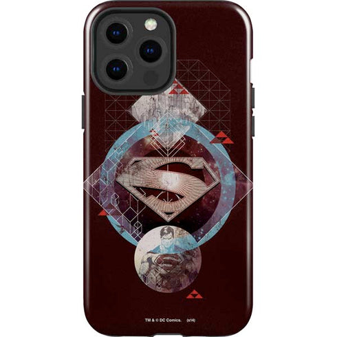 DC Comics Superman Purple Abstract Collage iPhone 13 Pro Max Impact Case
