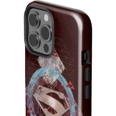 DC Comics Superman Purple Abstract Collage iPhone 13 Pro Max Impact Case
