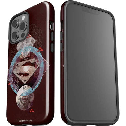 DC Comics Superman Purple Abstract Collage iPhone 13 Pro Max Impact Case