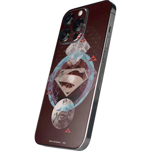 DC Comics Superman Purple Abstract Collage iPhone 13 Pro Skin