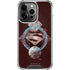 DC Comics Superman Purple Abstract Collage iPhone 15 Pro Clear Case
