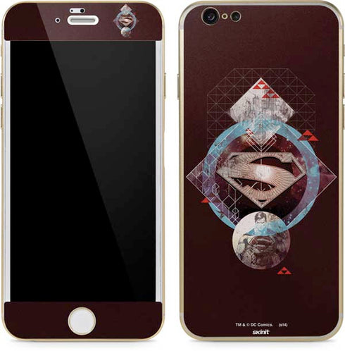 DC Comics Superman Purple Abstract Collage iPhone 6/6s Skin