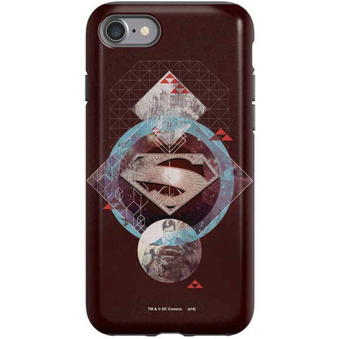 DC Comics Superman Purple Abstract Collage iPhone SE (2nd & 3rd Gen) Pro Case