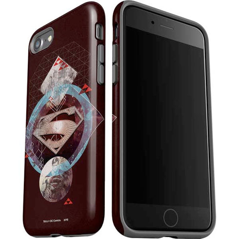 DC Comics Superman Purple Abstract Collage iPhone SE (2nd & 3rd Gen) Pro Case