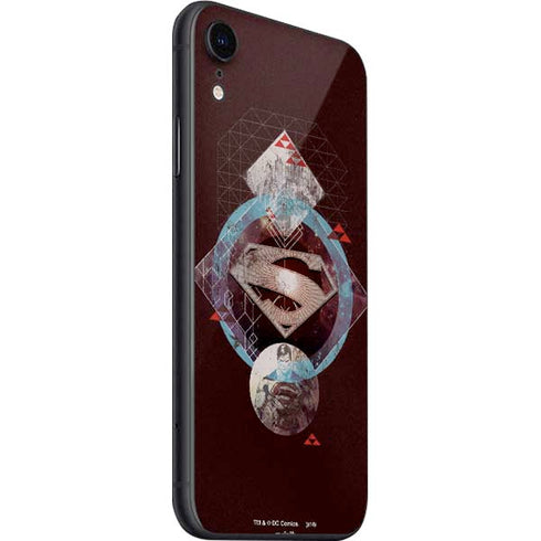 DC Comics Superman Purple Abstract Collage iPhone SE (2nd & 3rd Gen) Skin