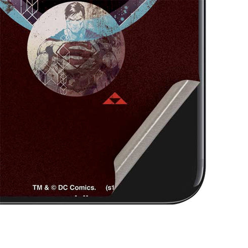 DC Comics Superman Purple Abstract Collage iPhone SE (2nd & 3rd Gen) Skin