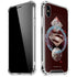 DC Comics Superman Purple Abstract Collage iPhone XS Max Clear Case