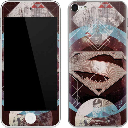 DC Comics Superman Purple Abstract Collage Apple iPod Skin