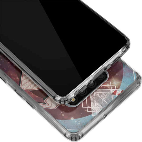 DC Comics Superman Purple Abstract Collage LG Stylo 6 Clear Case
