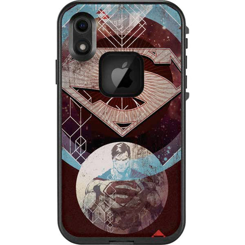 DC Comics Superman Purple Abstract Collage LifeProof Fre iPhone Skin