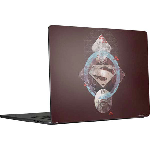 DC Comics Superman Purple Abstract Collage MacBook Air 15 in (2023) Skin