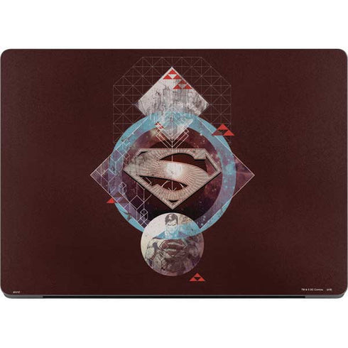 DC Comics Superman Purple Abstract Collage MacBook Pro 14in (2021-24) Skin