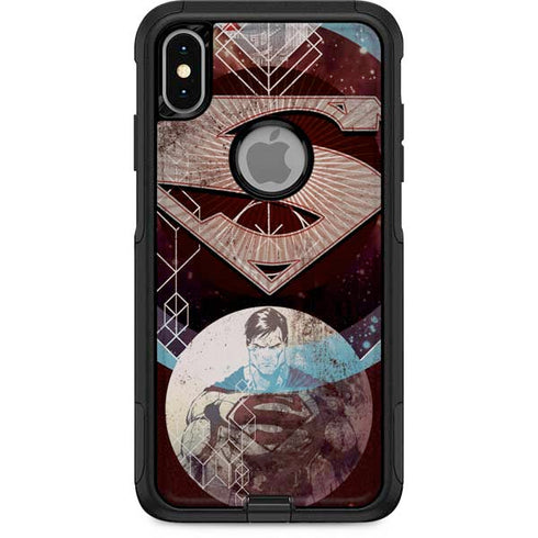 DC Comics Superman Purple Abstract Collage Otterbox Commuter iPhone Skin