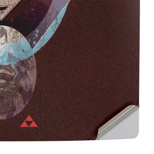 DC Comics Superman Purple Abstract Collage PS5 Console Skin