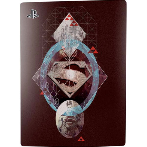 DC Comics Superman Purple Abstract Collage PS5 Digital Edition Bundle Skin