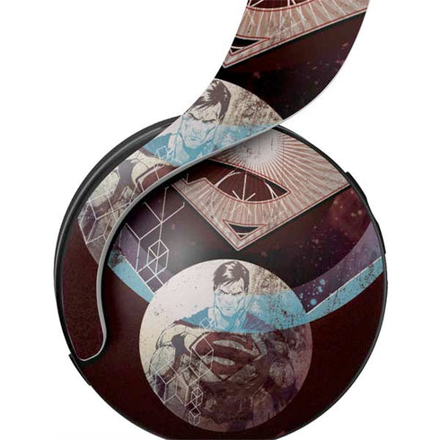 DC Comics Superman Purple Abstract Collage PULSE 3D Wireless Headset for PS5 Skin