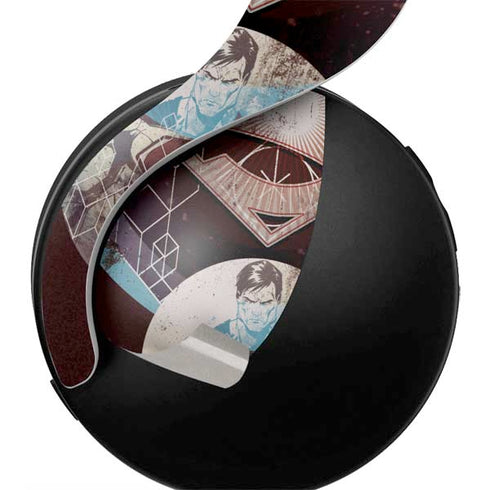 DC Comics Superman Purple Abstract Collage PULSE 3D Wireless Headset for PS5 Skin