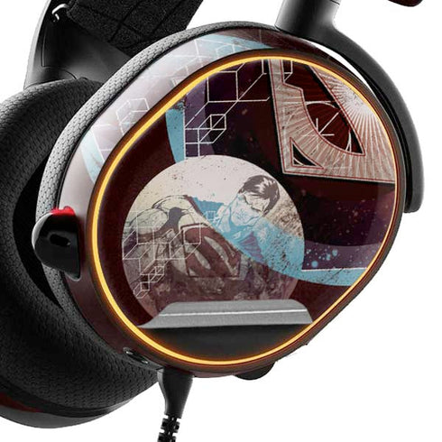 DC Comics Superman Purple Abstract Collage SteelSeries Arctis 5 Skin