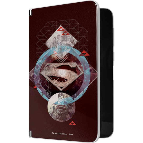 DC Comics Superman Purple Abstract Collage Surface Duo Skin