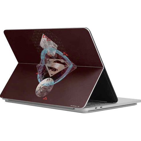 DC Comics Superman Purple Abstract Collage Surface Laptop Studio Skin