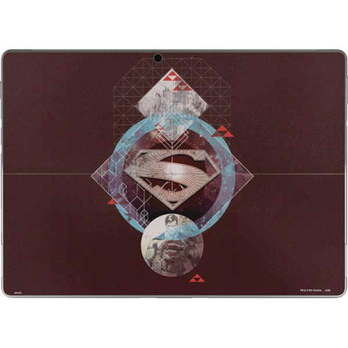 DC Comics Superman Purple Abstract Collage Surface Pro 8 Skin