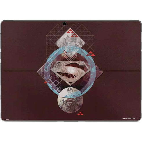 DC Comics Superman Purple Abstract Collage Surface Pro 9 Skin