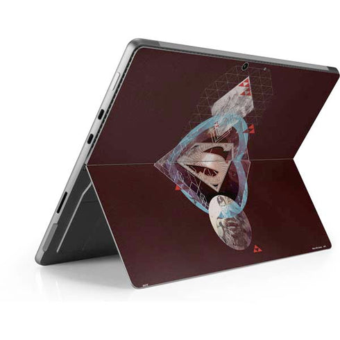 DC Comics Superman Purple Abstract Collage Surface Pro 9 Skin