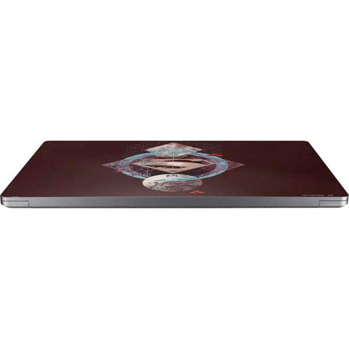 DC Comics Superman Purple Abstract Collage Universal Laptop 12in (9.8 x 6.8in) Skin