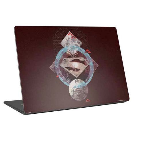 DC Comics Superman Purple Abstract Collage Universal Laptop 13in (10.6 x 7.6in) Skin