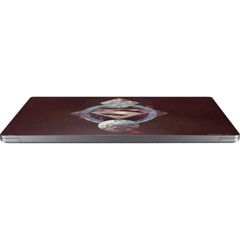 DC Comics Superman Purple Abstract Collage Universal Laptop 17in (13.8 x 10in) Skin
