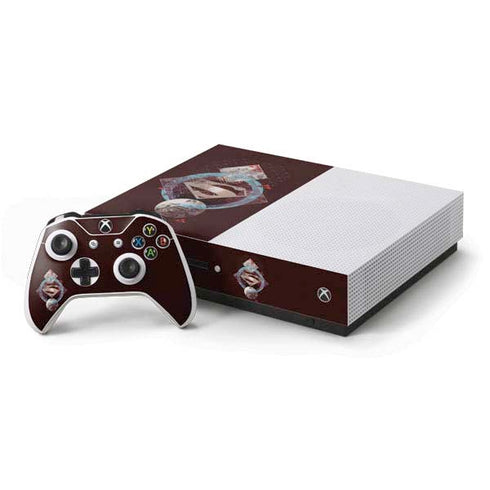 DC Comics Superman Purple Abstract Collage Xbox One Skins