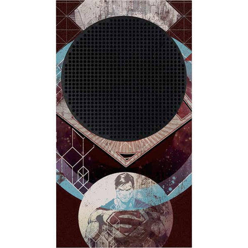DC Comics Superman Purple Abstract Collage Xbox Series S Skins