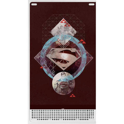 DC Comics Superman Purple Abstract Collage Xbox Series S Skins