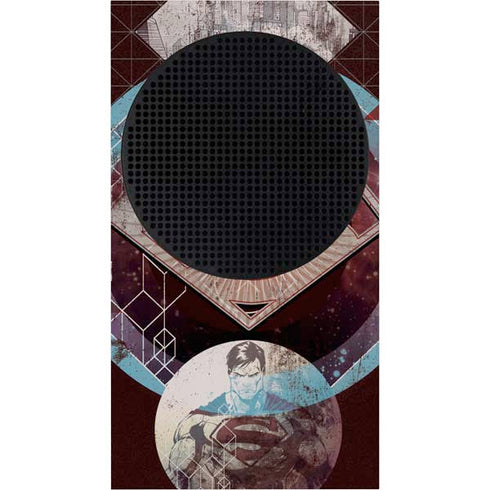 DC Comics Superman Purple Abstract Collage Xbox Series S Console Skin