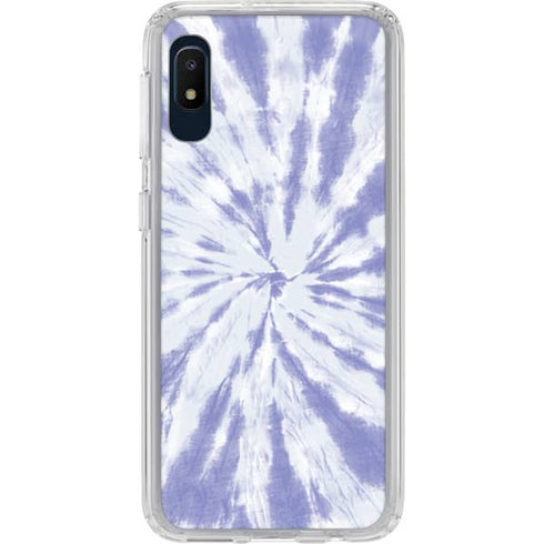 Purple Tie Dye Galaxy A10e Clear Case