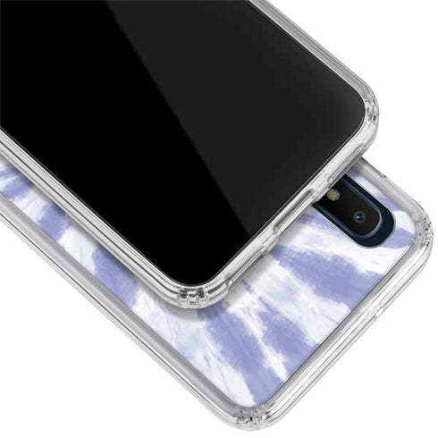 Purple Tie Dye Galaxy A10e Clear Case