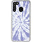 Purple Tie Dye Galaxy A21 Clear Case