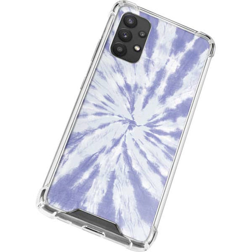 Purple Tie Dye Galaxy A32 5G Clear Case