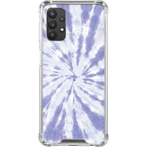 Purple Tie Dye Galaxy A32 5G Clear Case