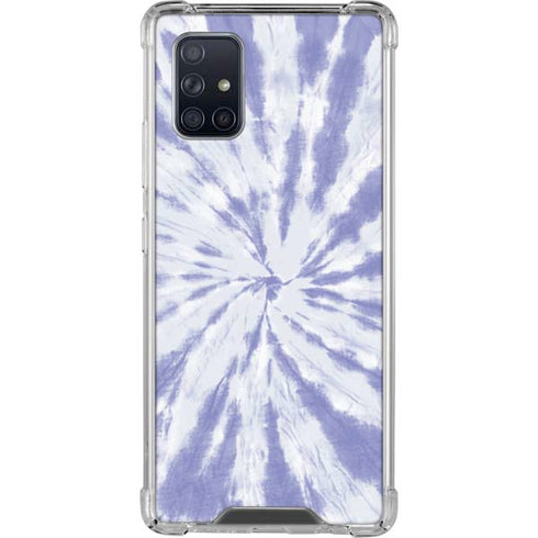 Purple Tie Dye Galaxy A71 5G Clear Case